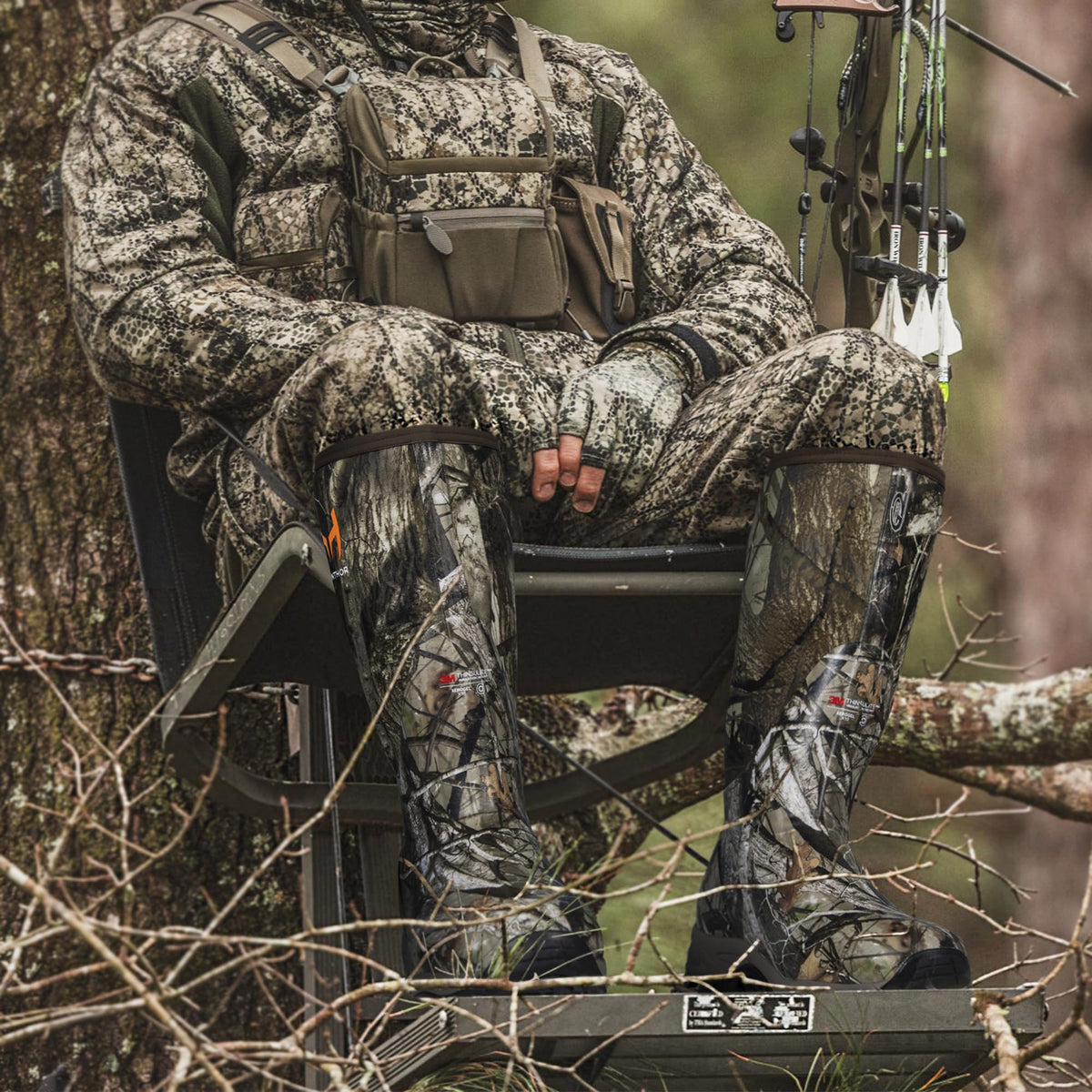 Waterproof Insulated Rubber Hunting Boots E39688