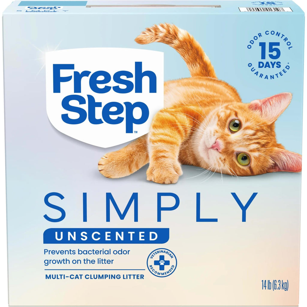 Unscented Clumping Cat Litter with Activated Charcoal, 14 lb D537