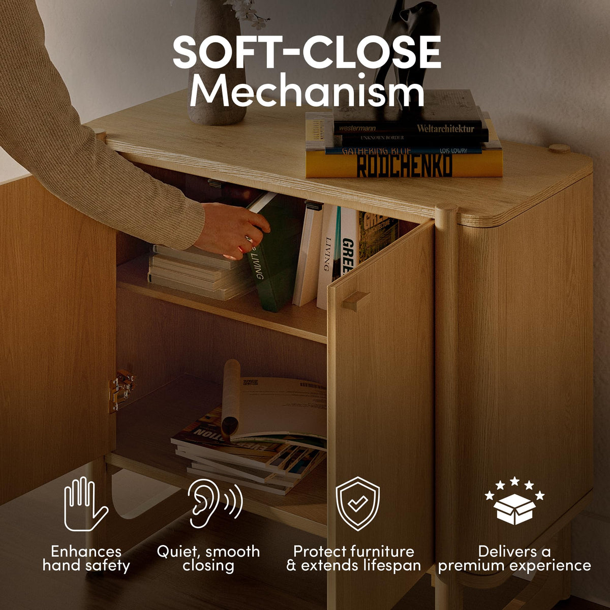 Solid Wood Accent Cabinet & Media Console C9481