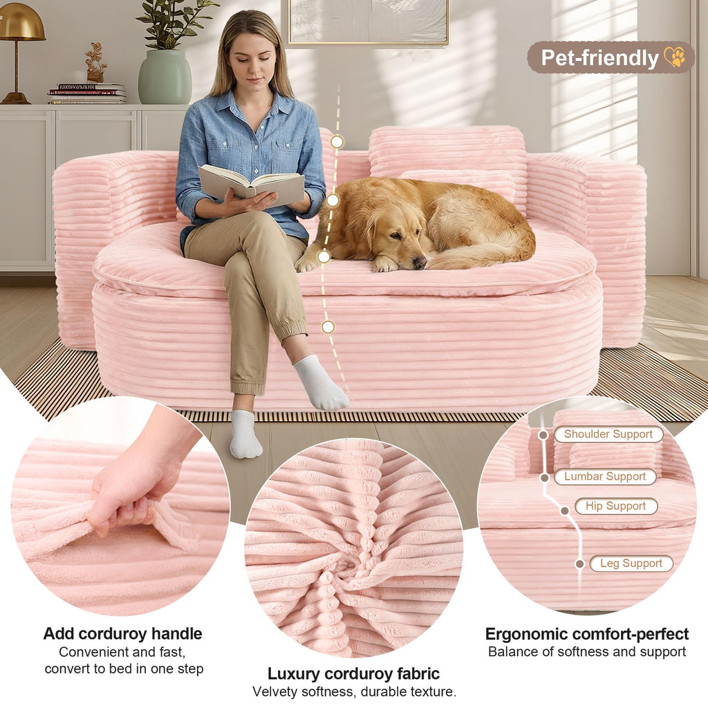 75'' Folding Sleeper Sofa Bed F132665