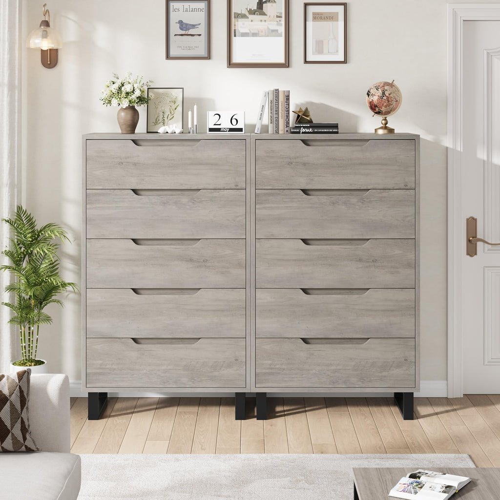 5 Drawer Vertical Dresser with Storage D7703