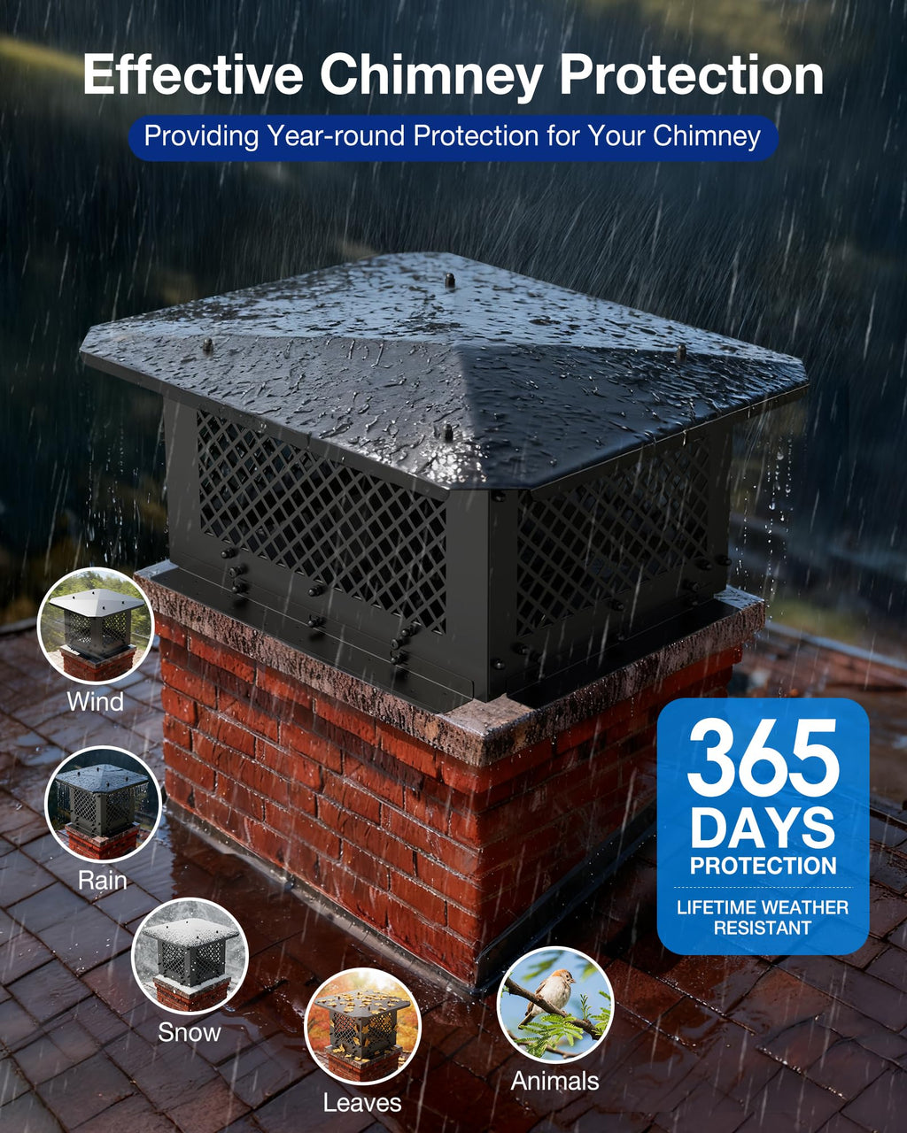 Rectangular Chimney Cap 14"x19" E2538