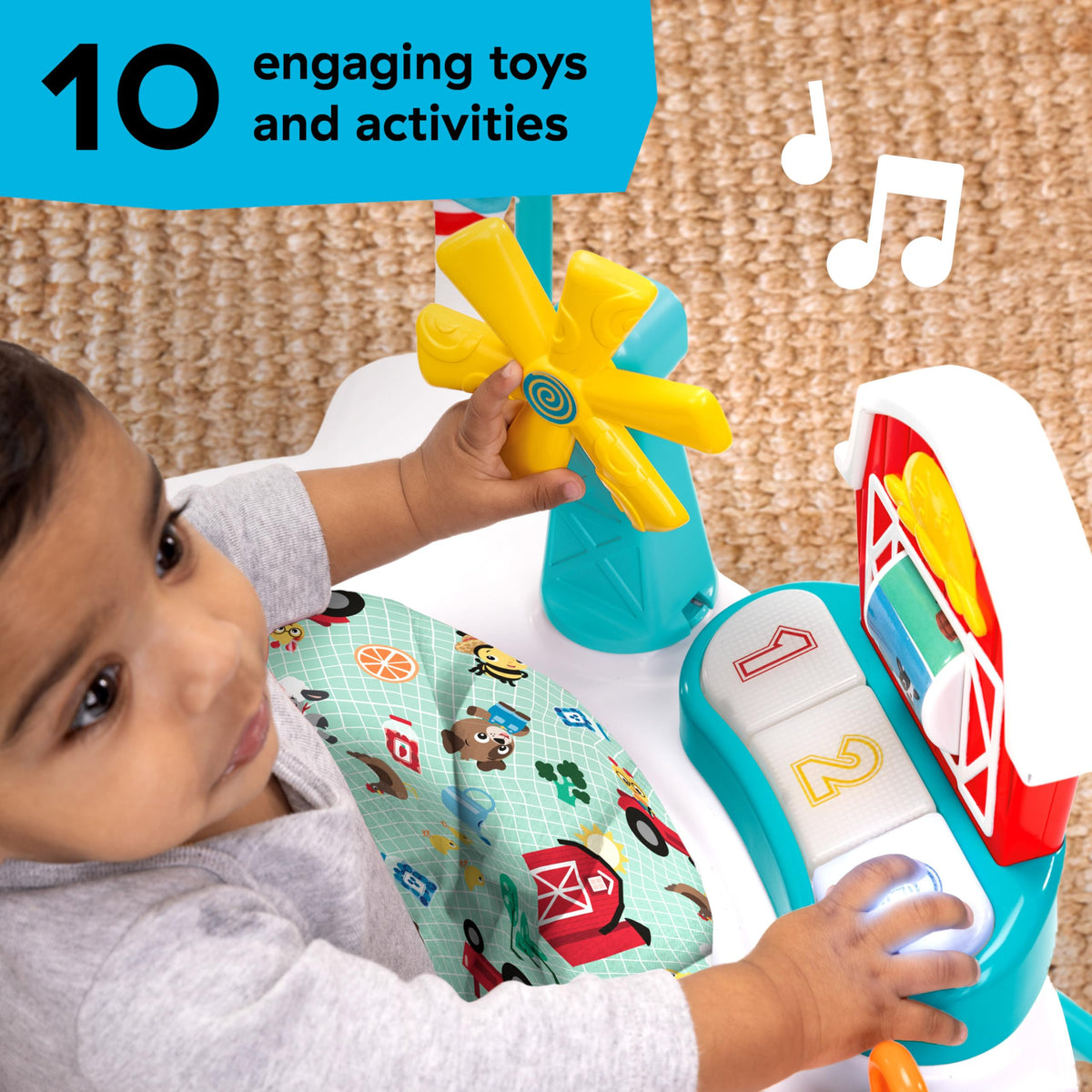 2-in-1 Baby Jumper Activity Center with Lights & Sounds H62227