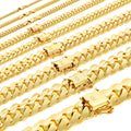 10K Yellow Gold Cuban Link Chain Necklace S65734