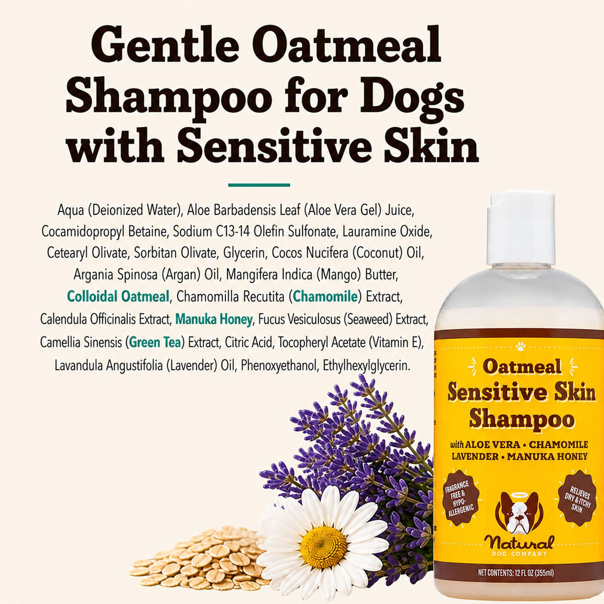 Sensitive Skin Dog Shampoo 12 oz G381661
