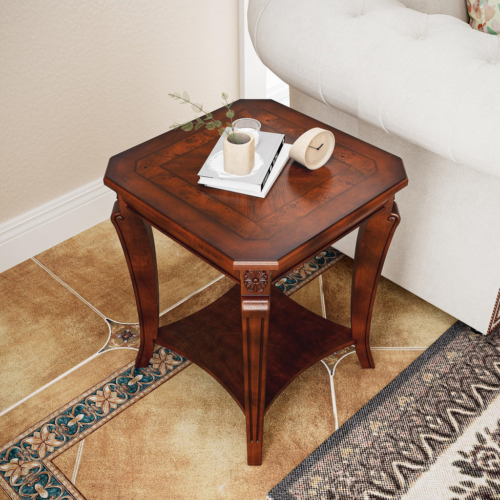Set of 3 Solid Wood Coffee Table Q41427