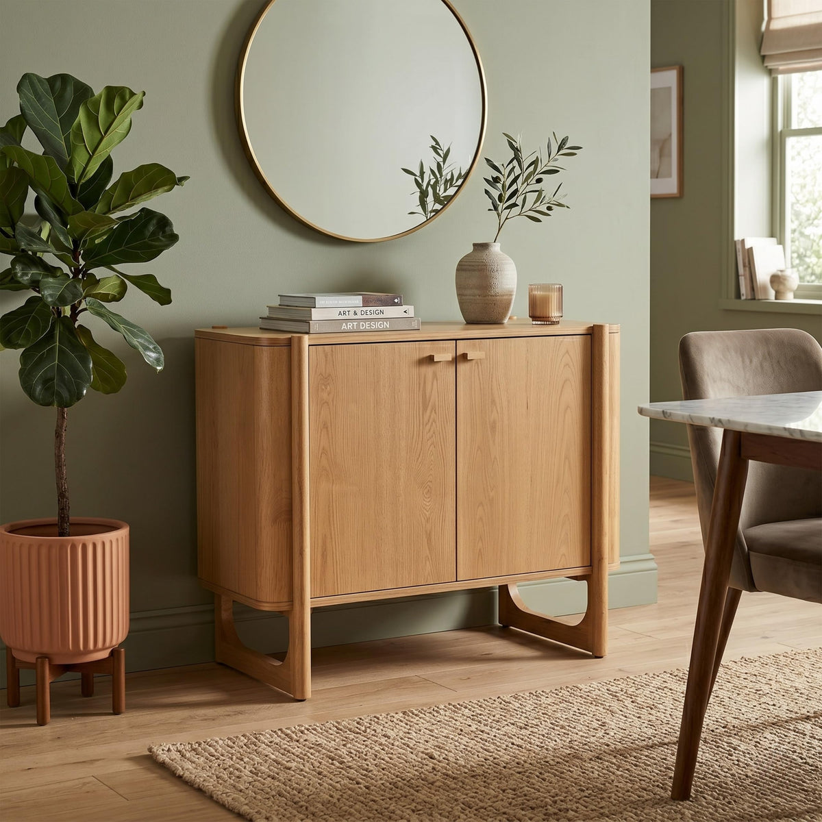 Solid Wood Accent Cabinet & Media Console C9481