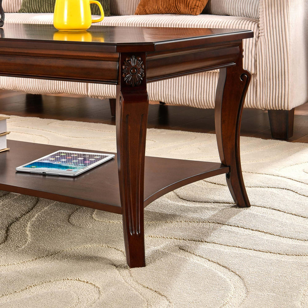 Set of 3 Solid Wood Coffee Table Q41427