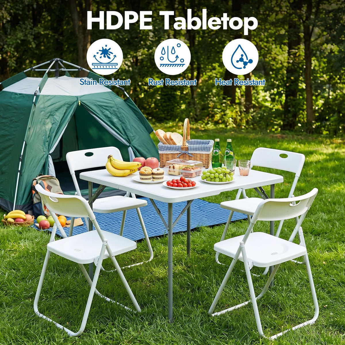 34Inch Square Folding Card Table F4975