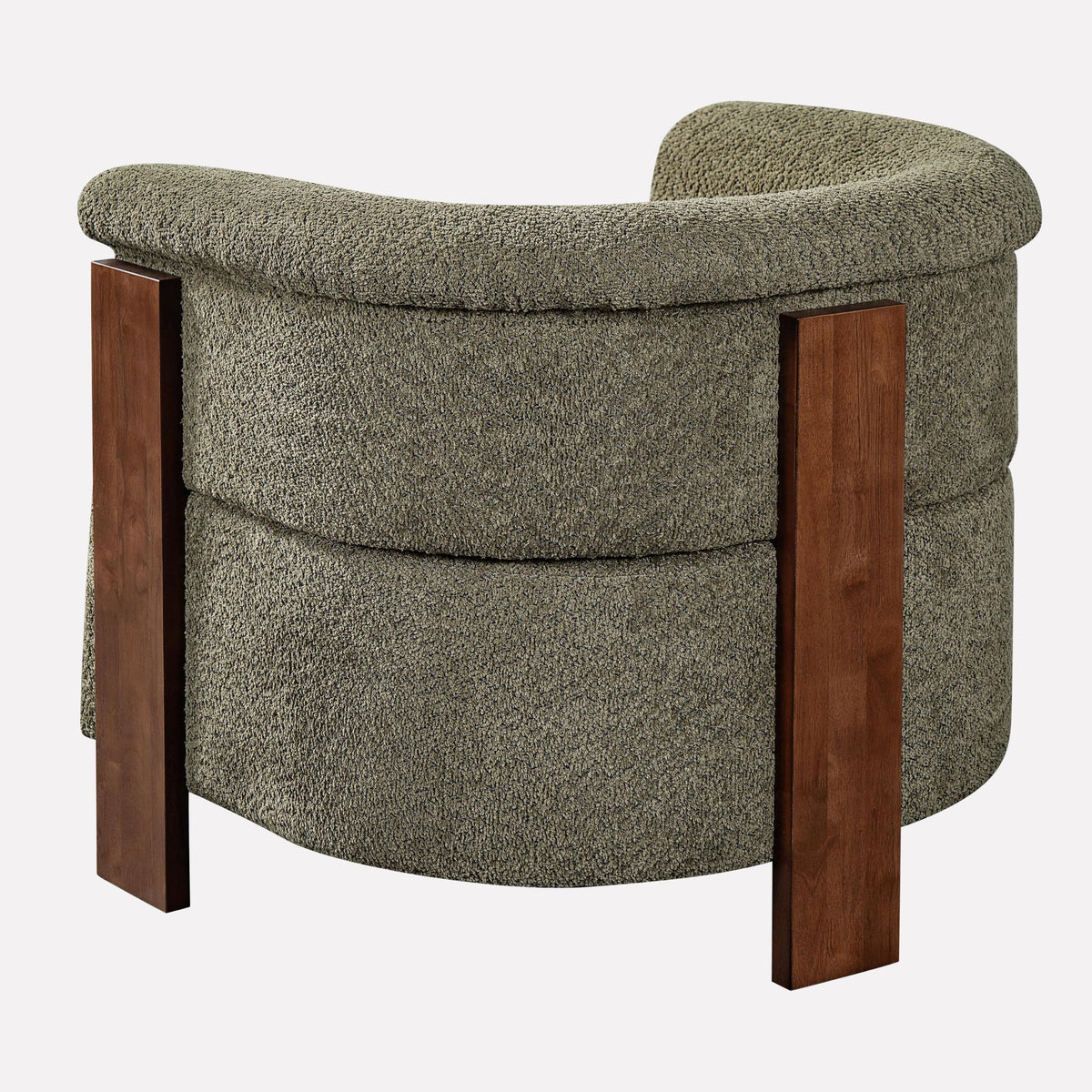 Boucle Upholstered Barrel Chairs Set of 2 K4741